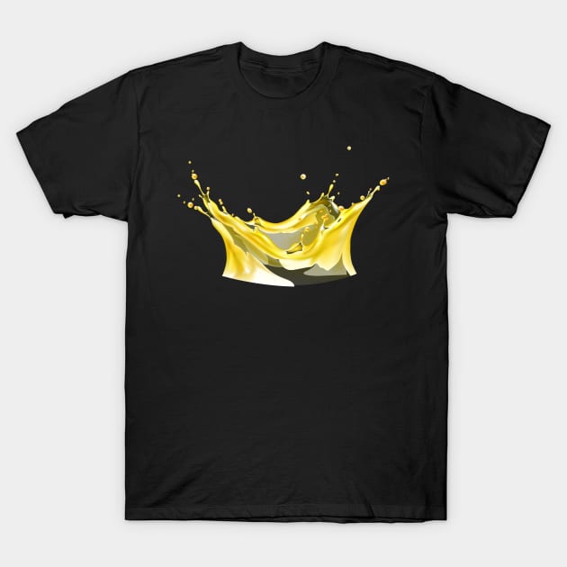 Splash Crown T-Shirt by aquariart